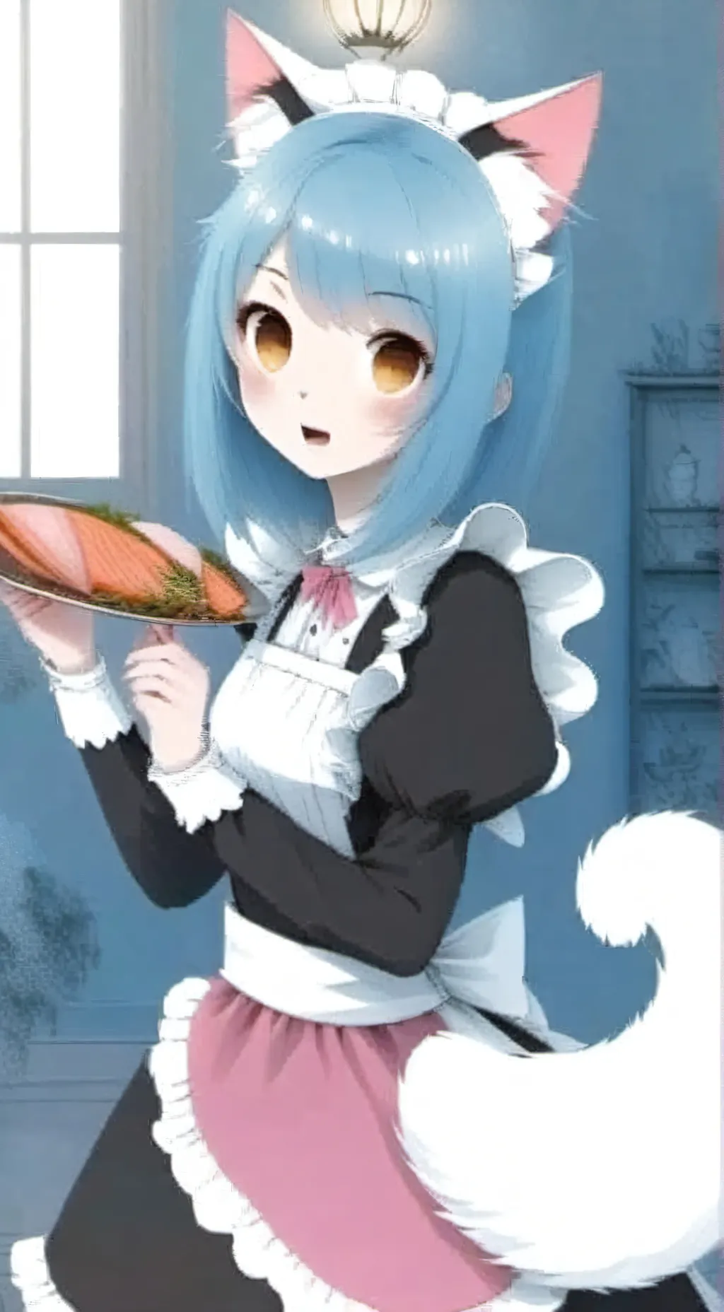 ai character: Maid Neko Spirit background