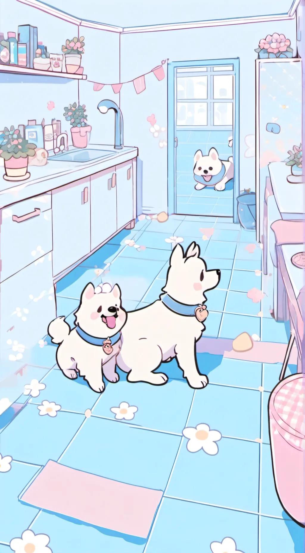 ai character: Puppy infection!!! background