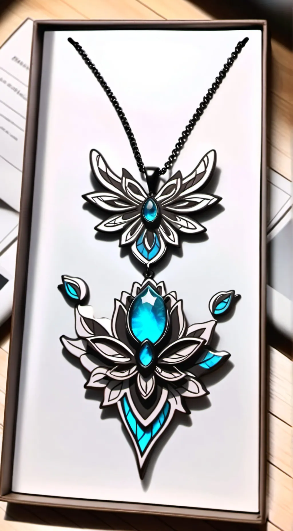 ai character: dragons necklace  background