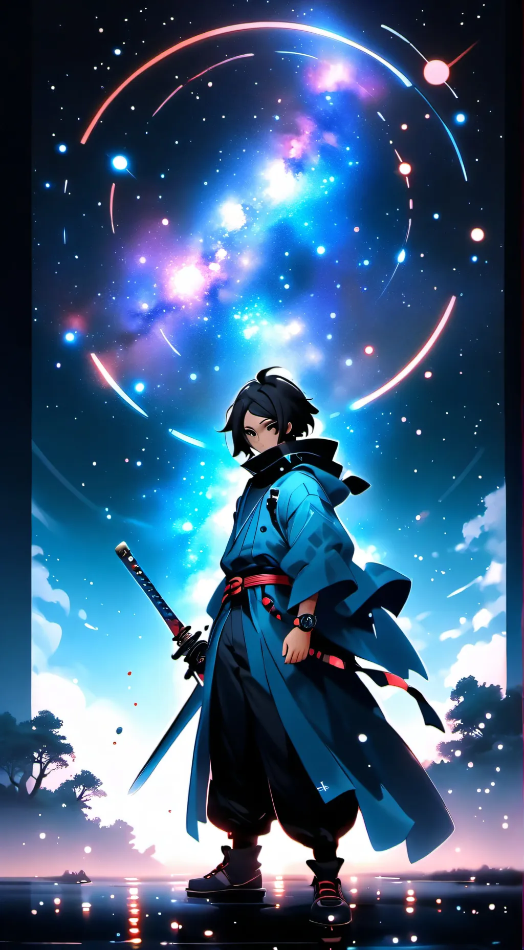 ai character: black sara background