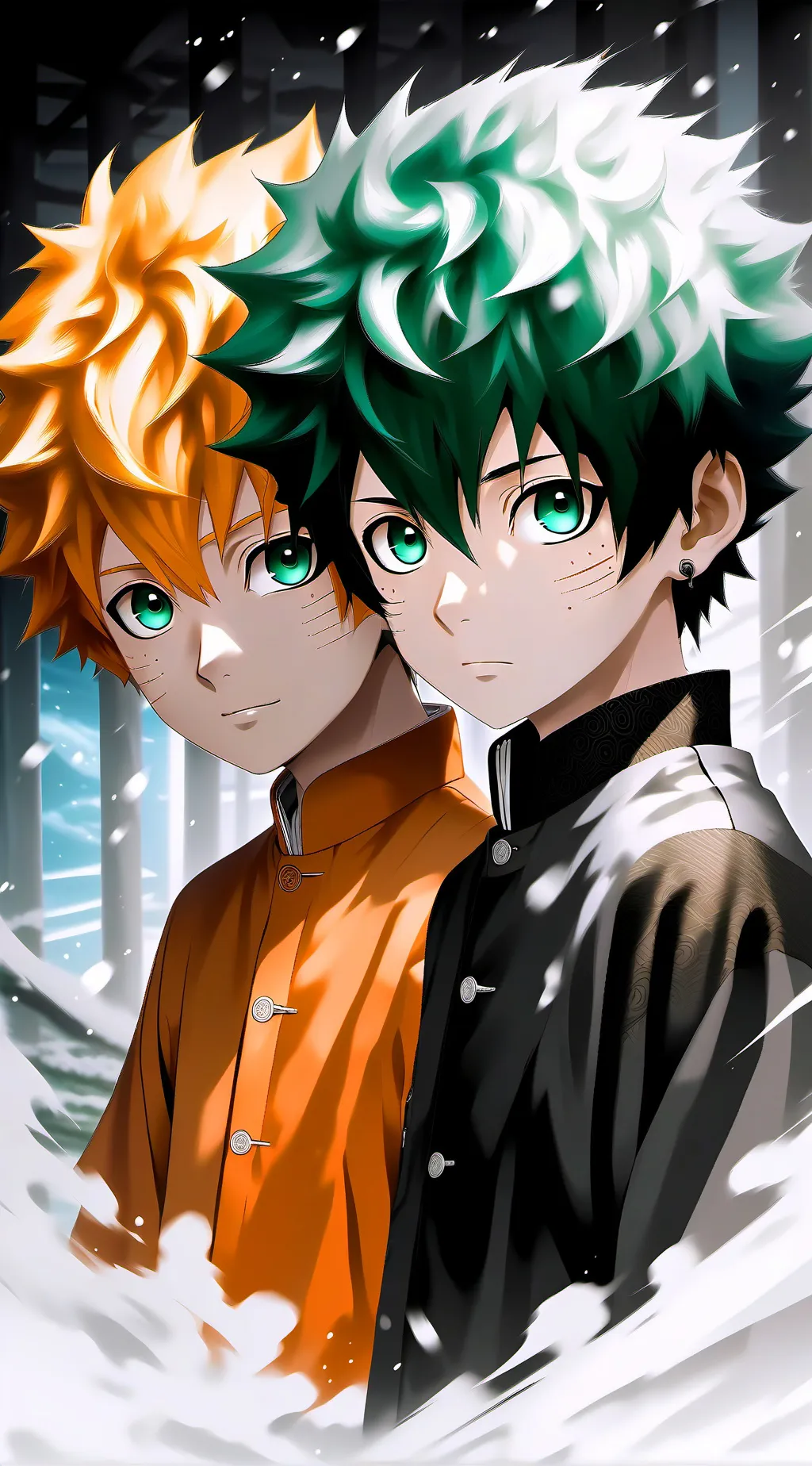 ai character: MHA x Naruto trip background