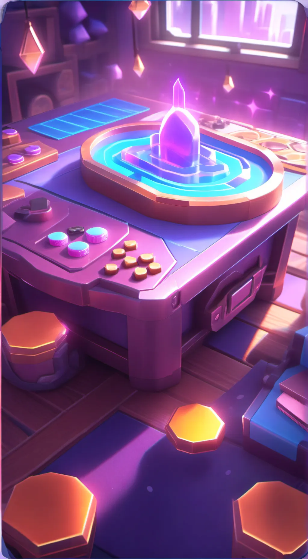 ai character: Smart crystal background