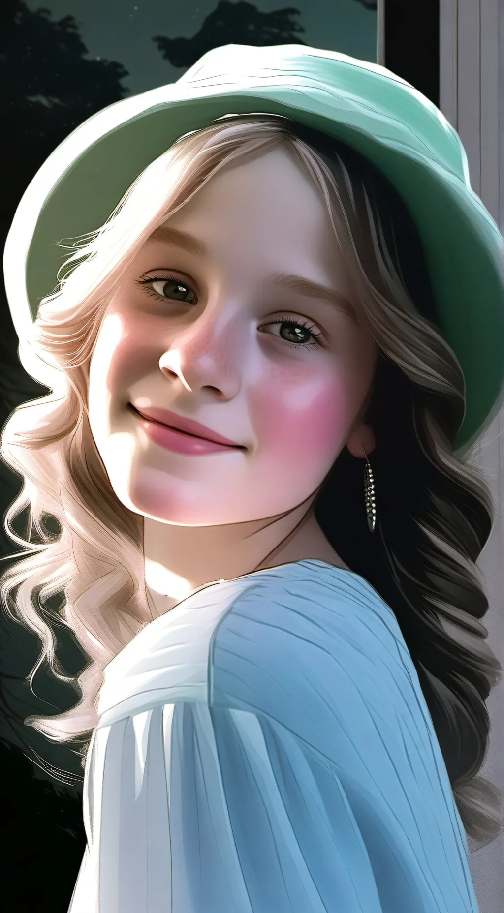 ai character: Marie  background