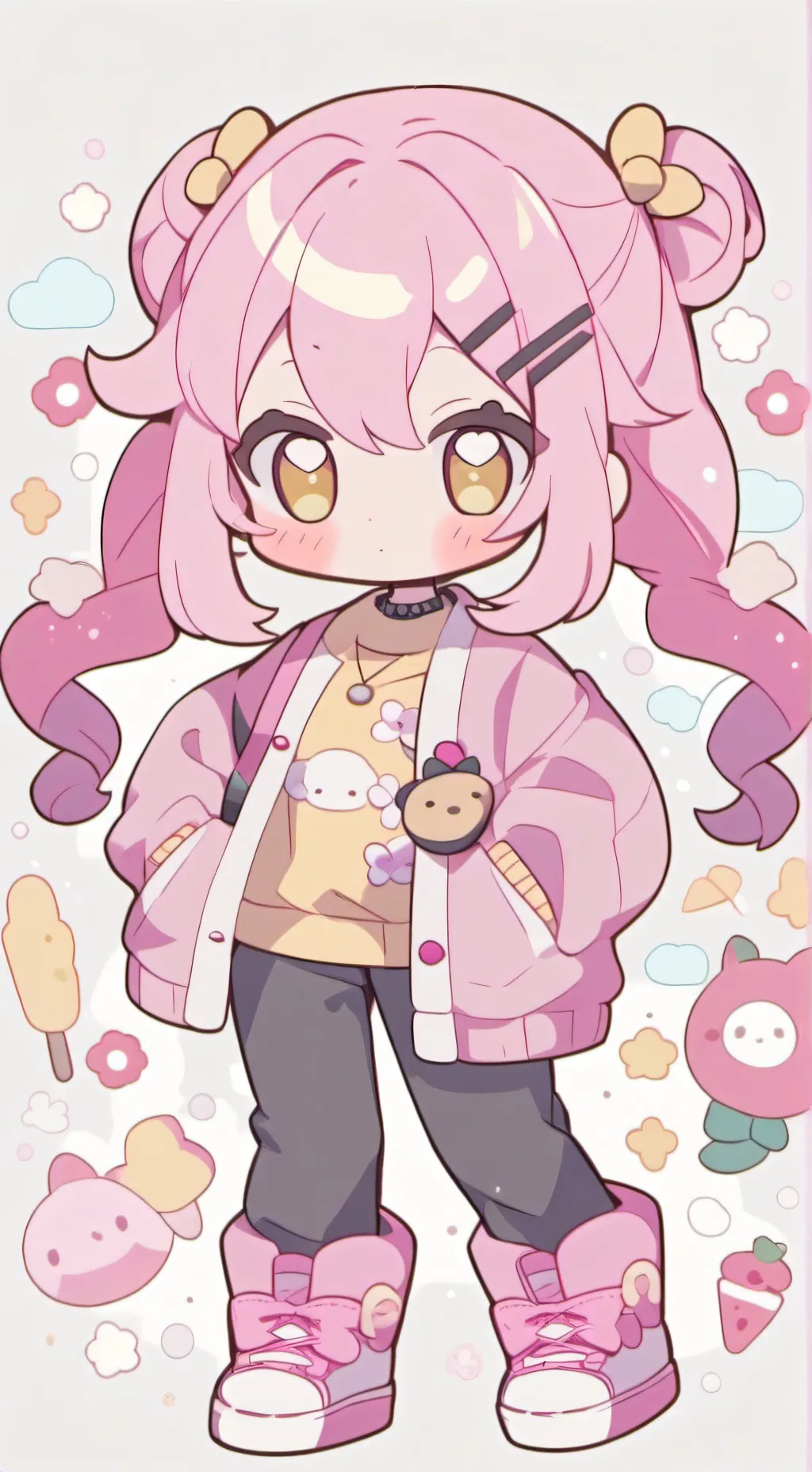 ai character: baby alastor  background