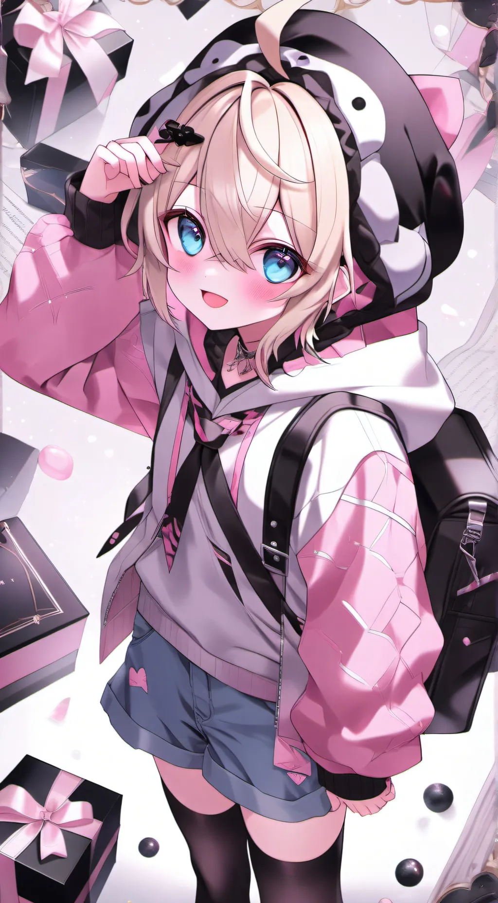 ai character: rose and lilly background