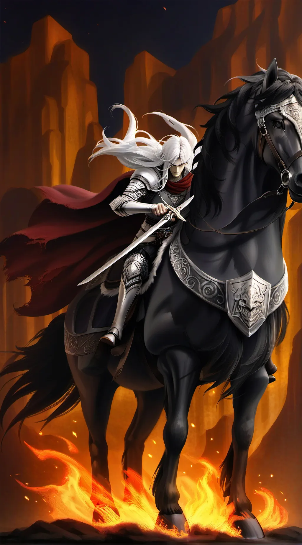 ai character: Horse  background