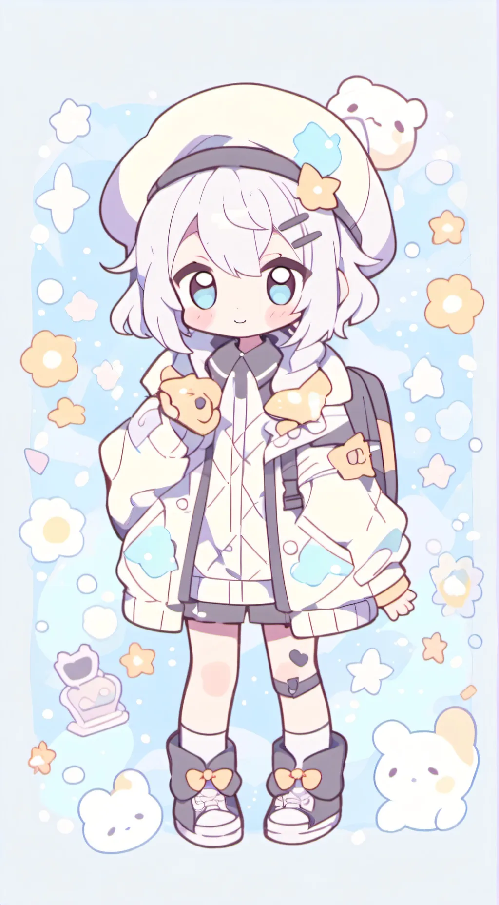 ai character: High school life background