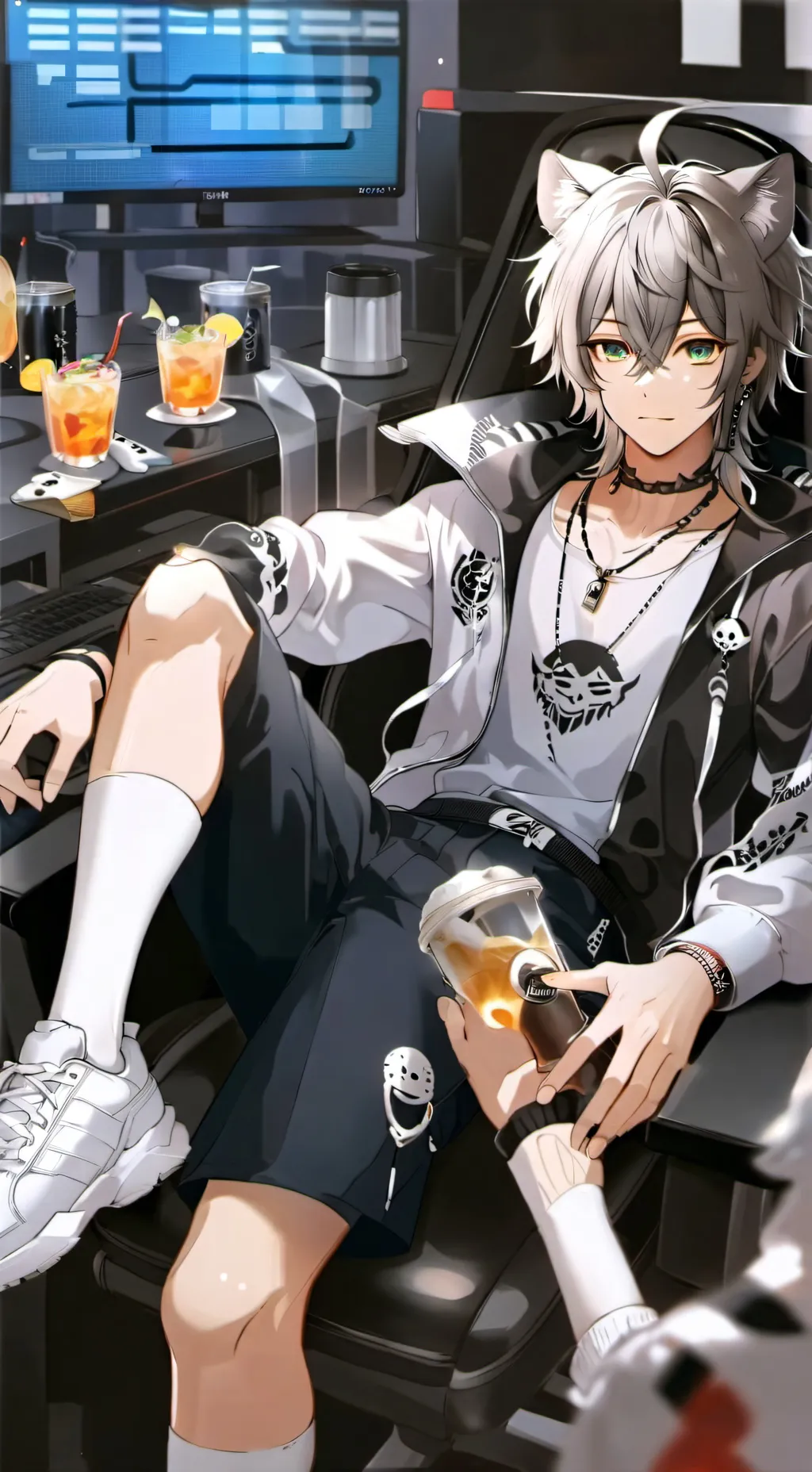 ai character: Maicol 🩶 background