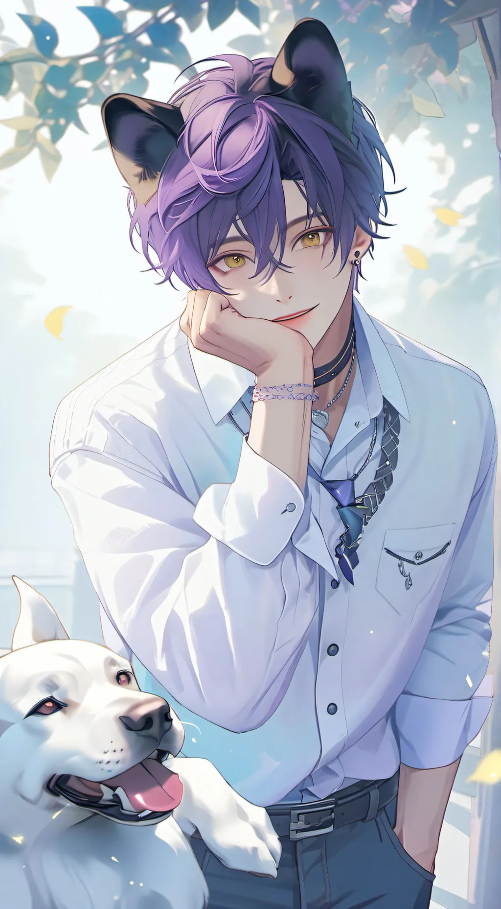 ai character: Saja boys  background