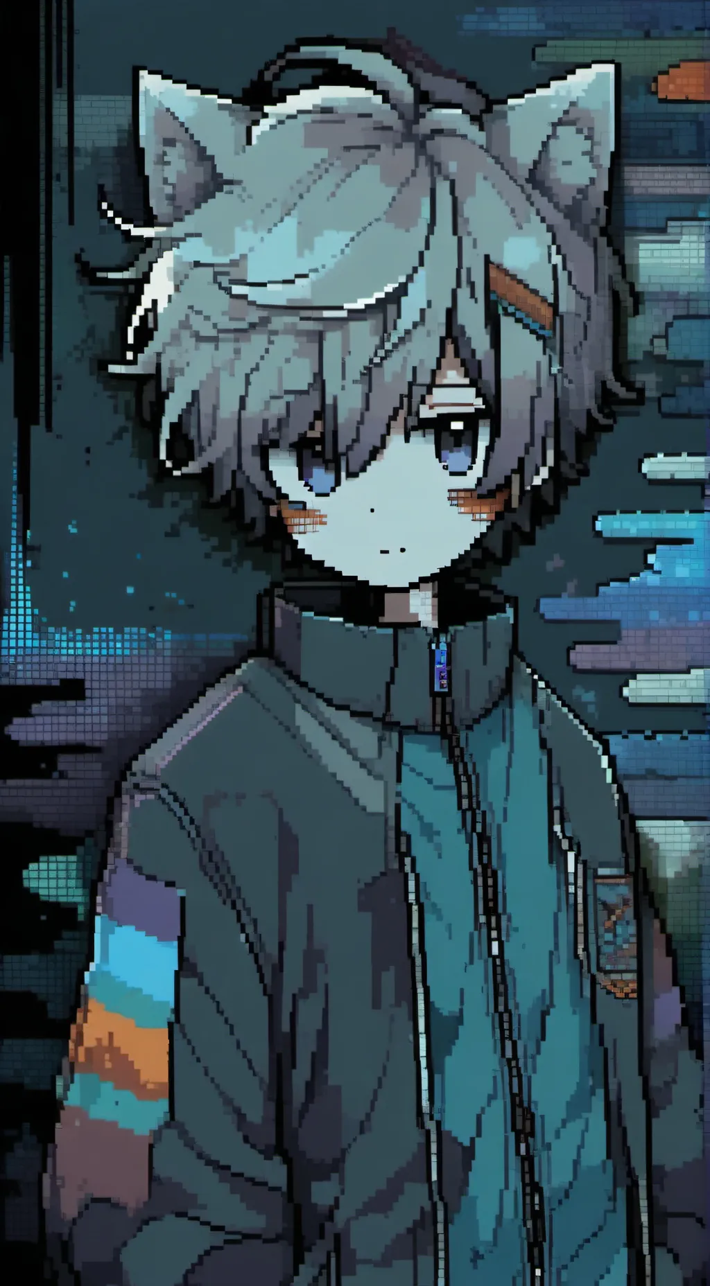 ai character: Boxhead background