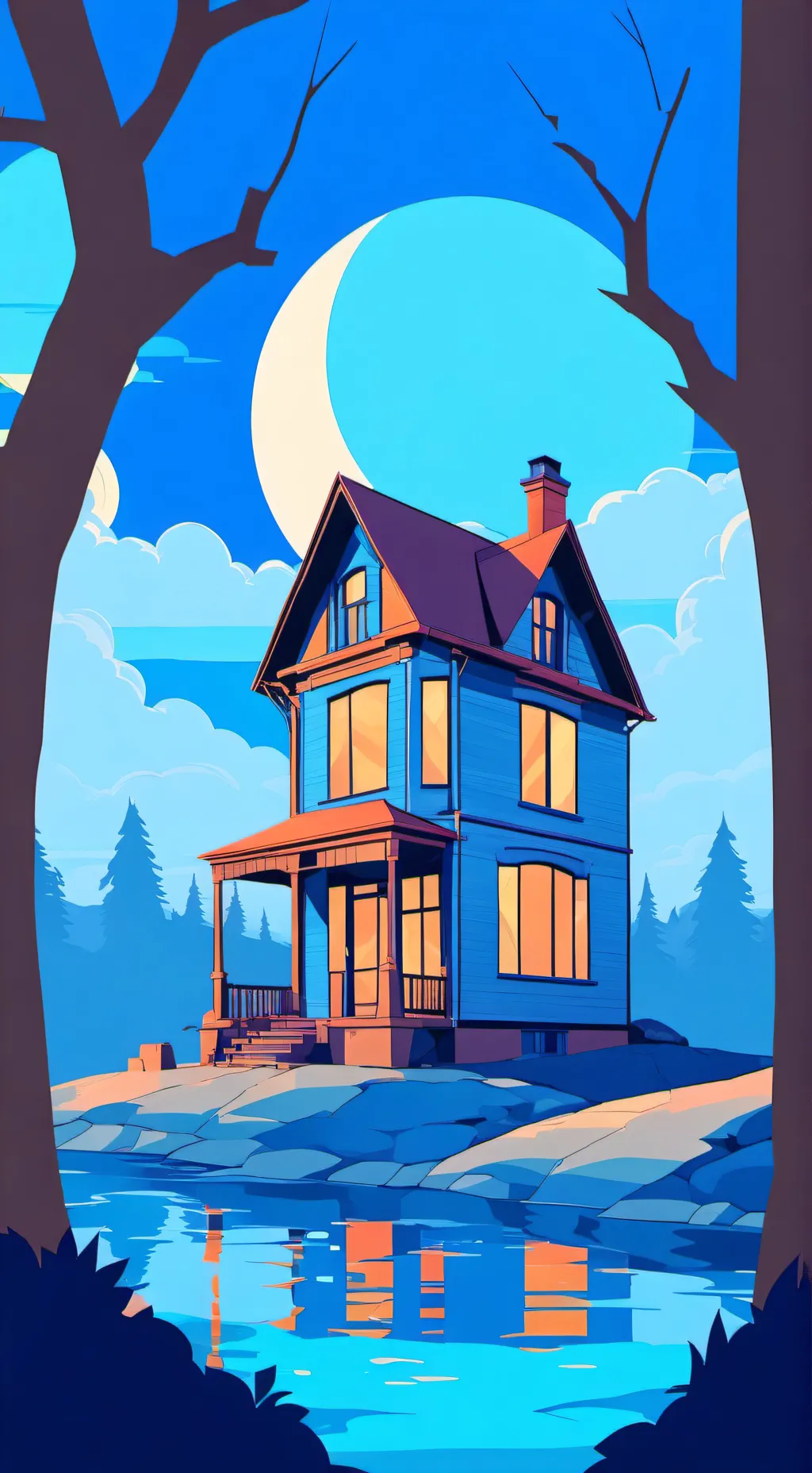 ai character: a party houseee:DD background