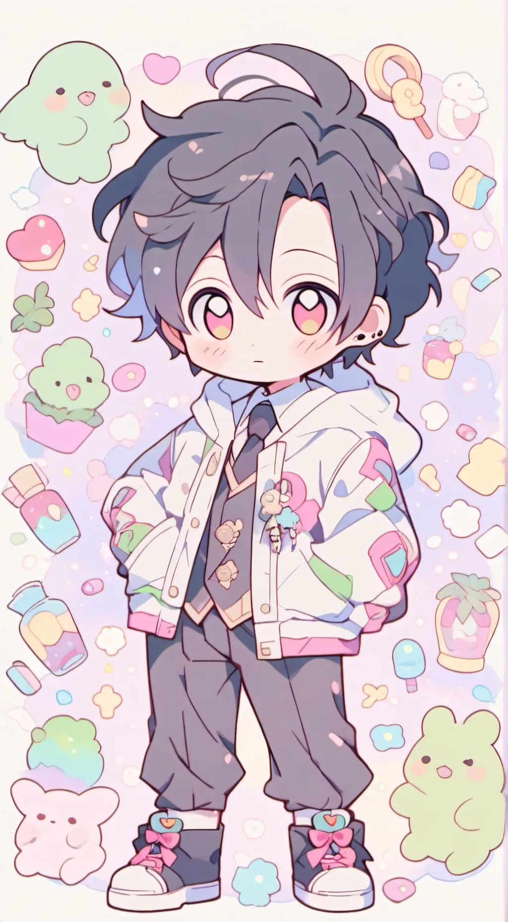 ai character: Sebastian  background