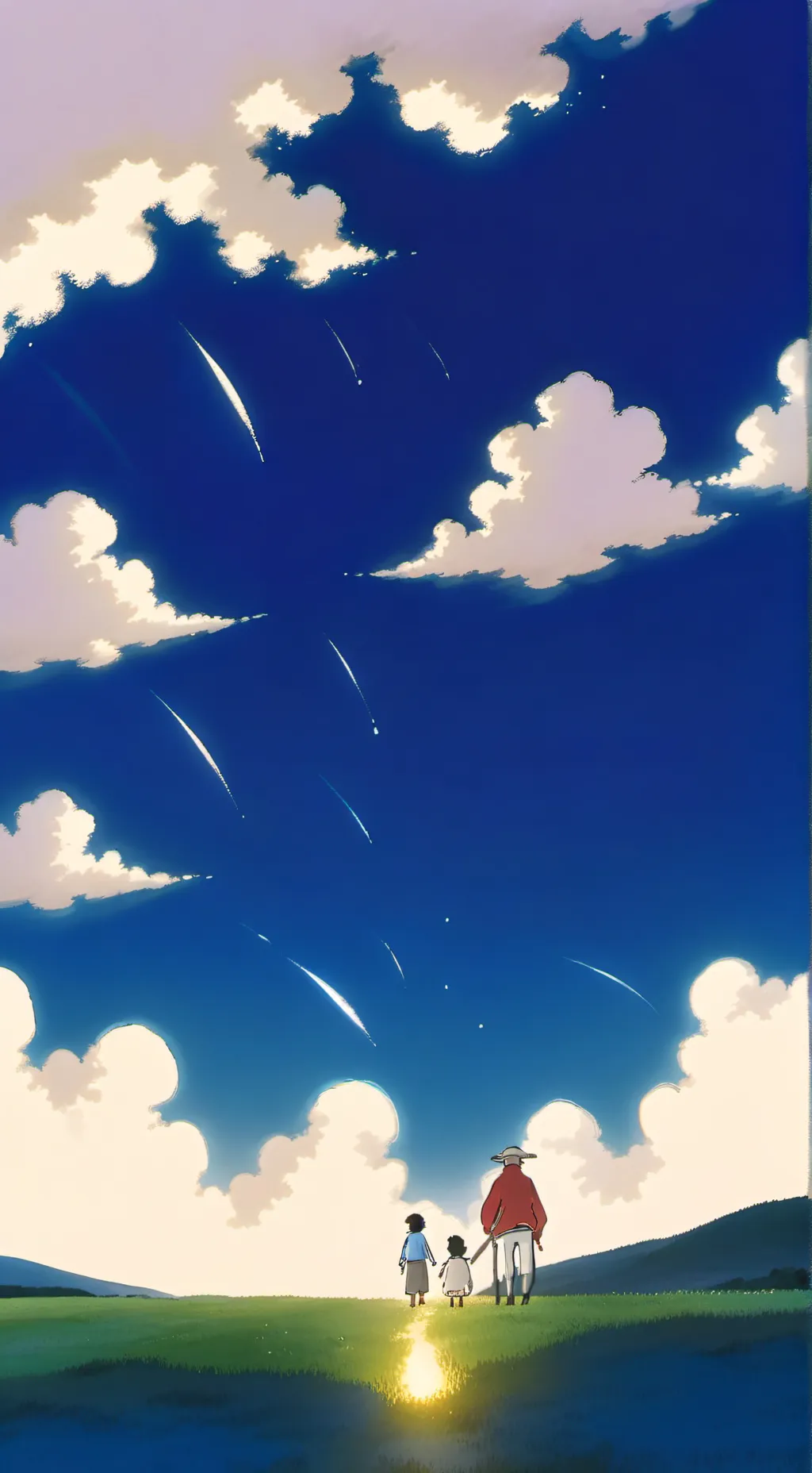 ai character: lena look like sky background