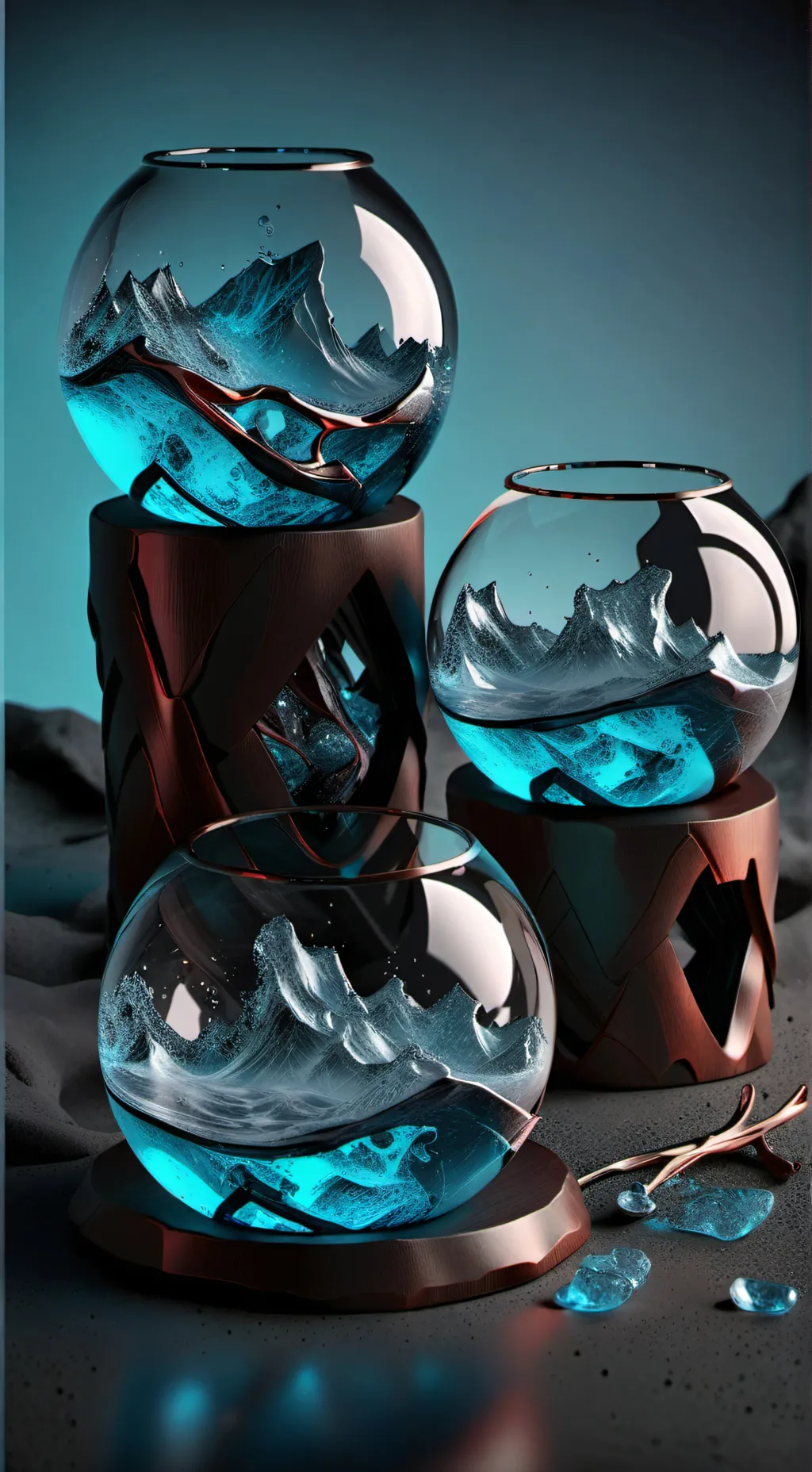 ai character: HAND CREATION background