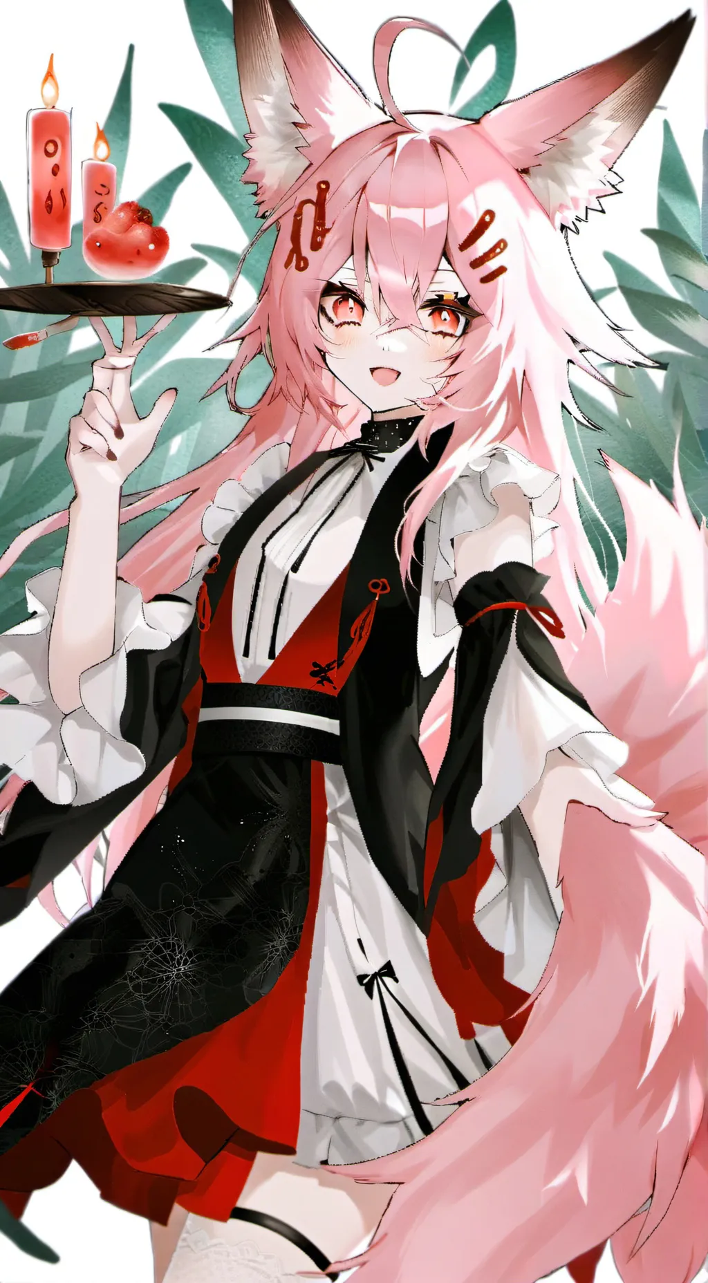 ai character: Flamingo Fox Spiri background