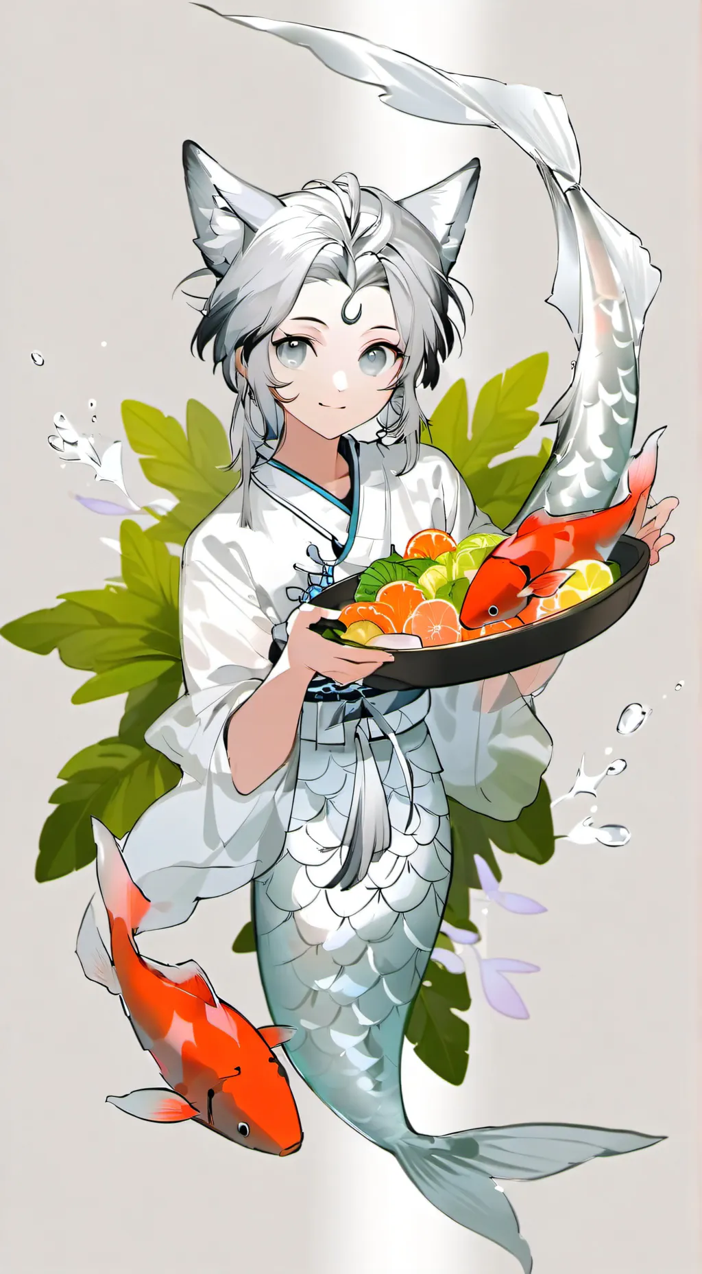 ai character: Silver Salmon Spir background