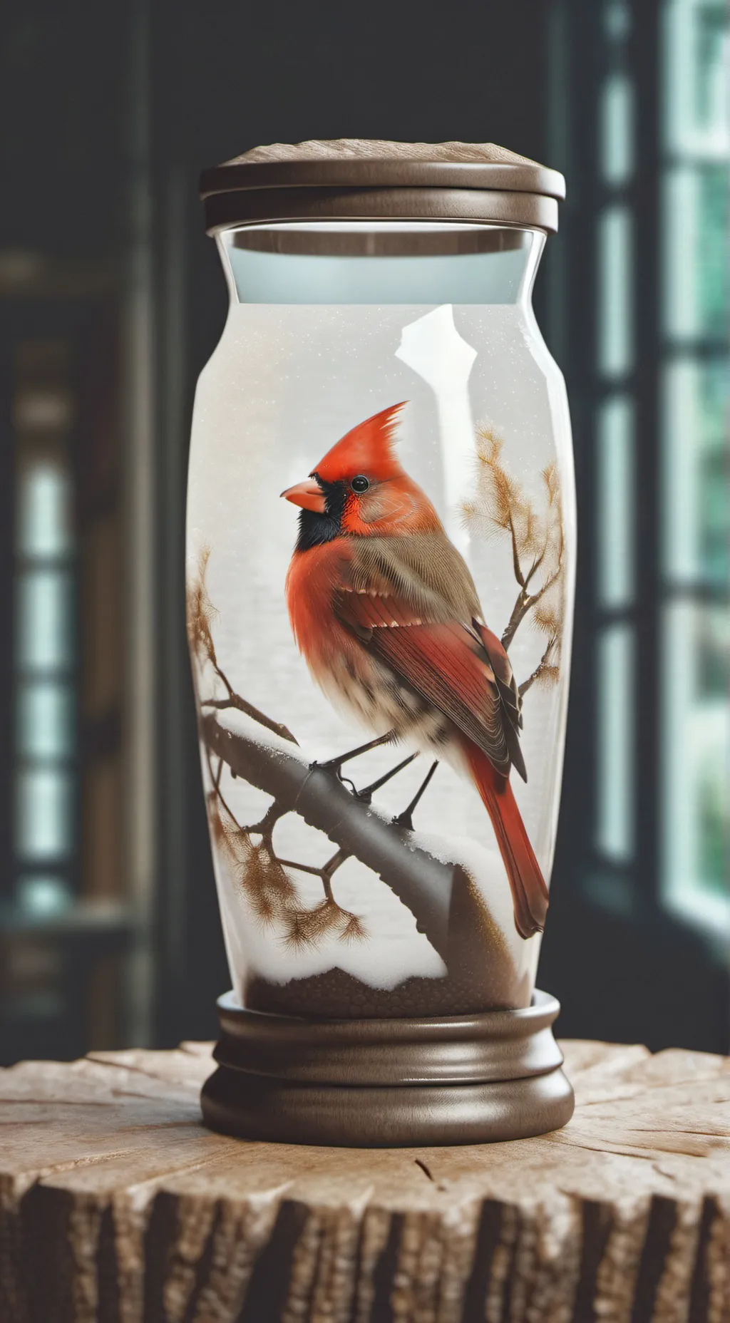 ai character: The trapped bird…. background