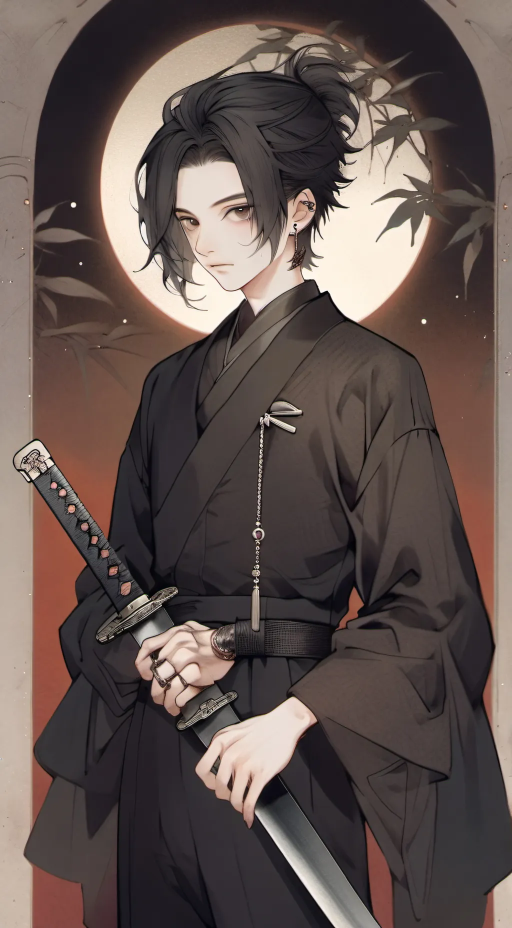 ai character: Niño tranquilo  background