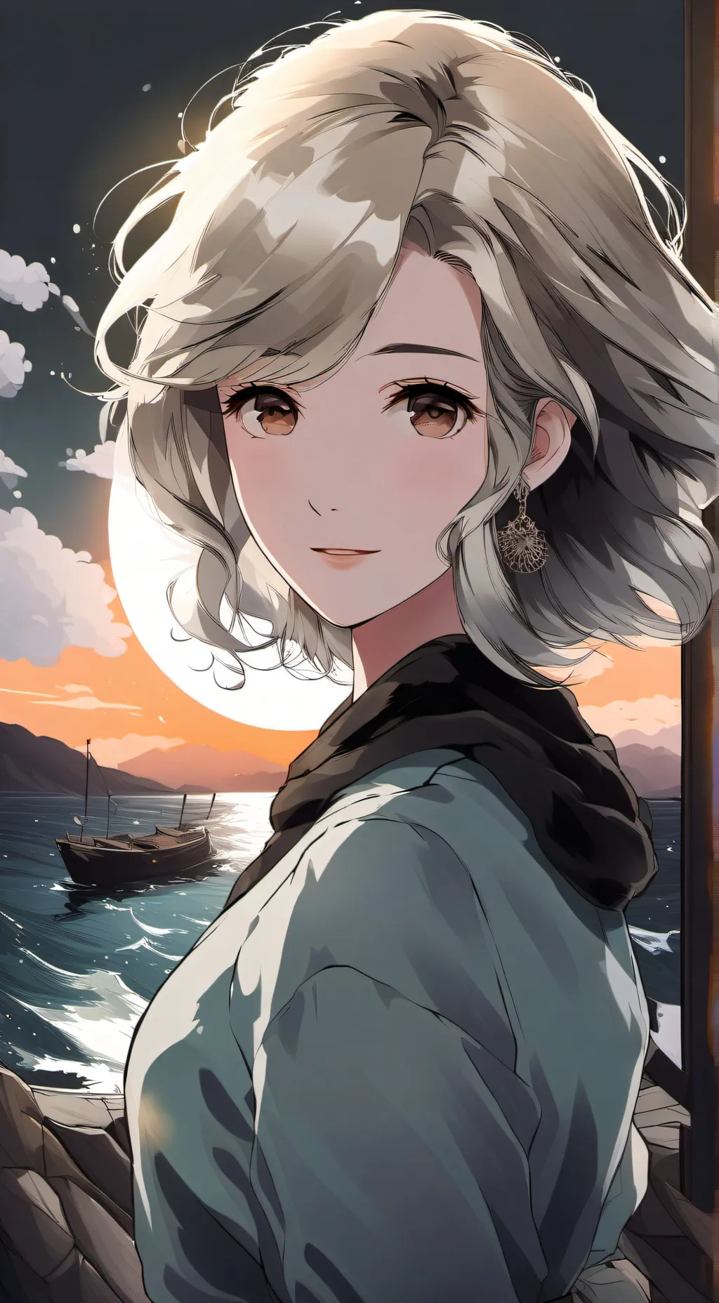 ai character: Rose Montgomery  background