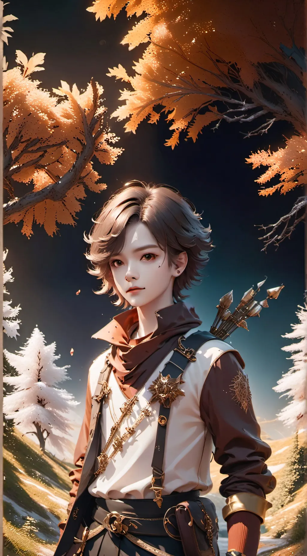 ai character: Axel and Violet  background