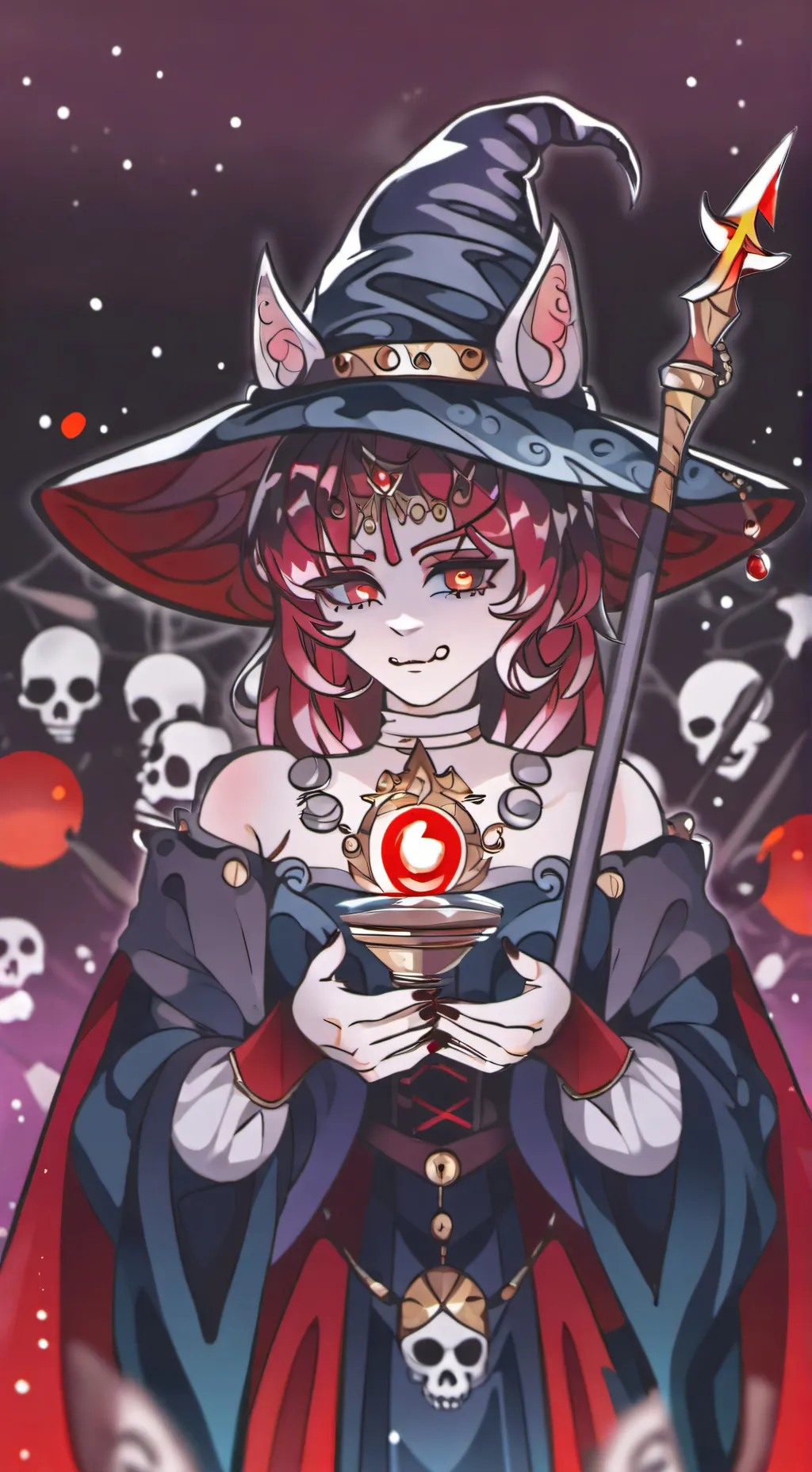 ai character: dark'magic earth'9 background