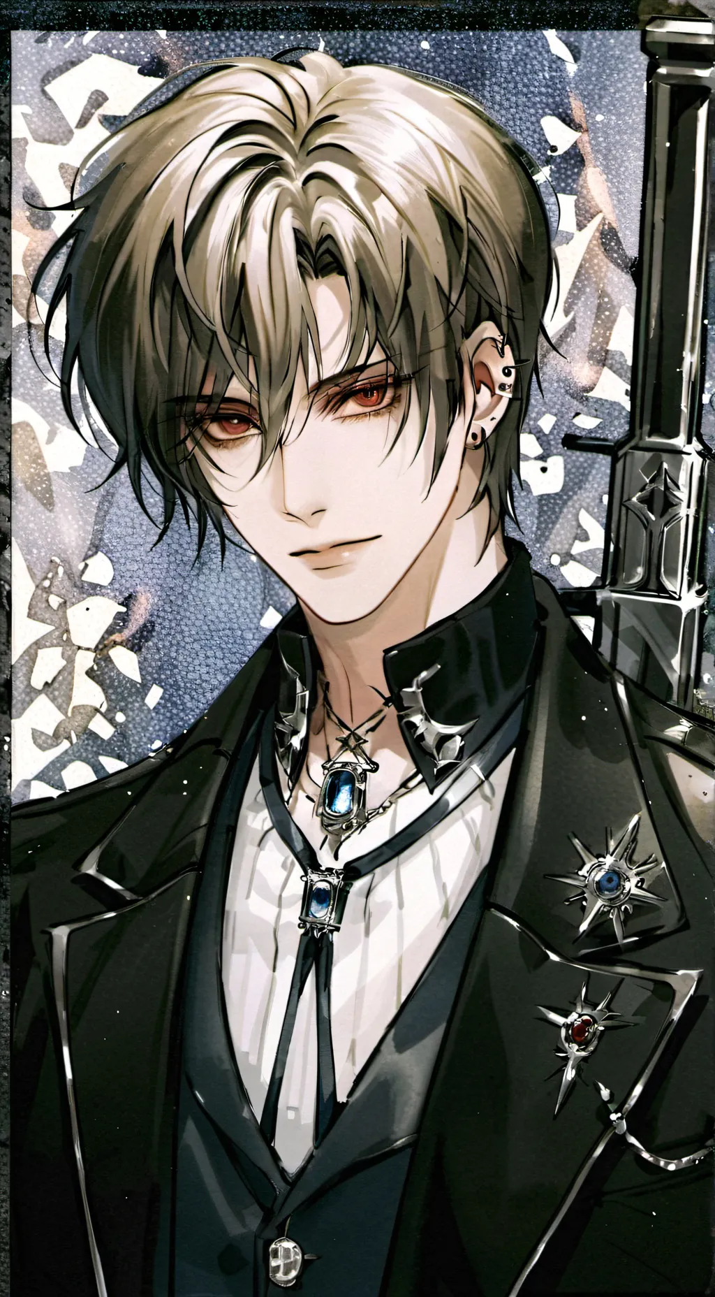 ai character: mha x leon background