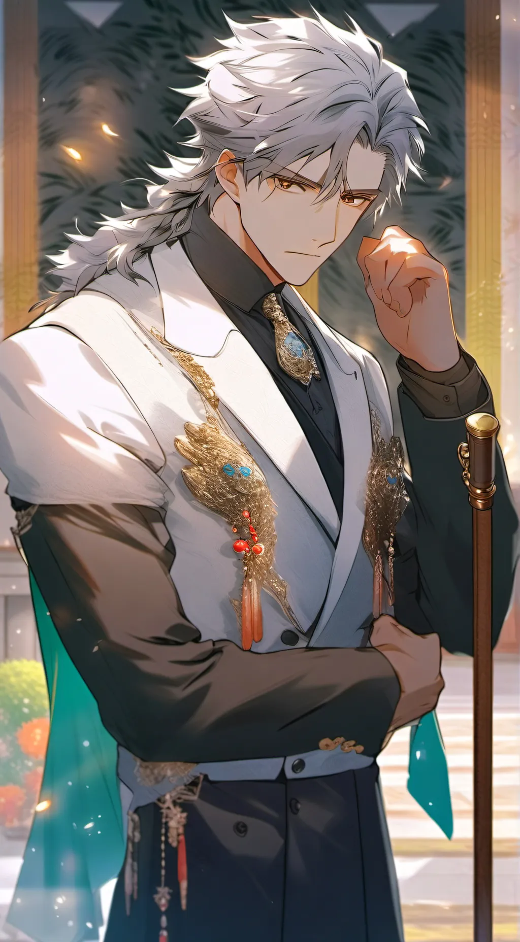 ai character: Alexander Hale, th background