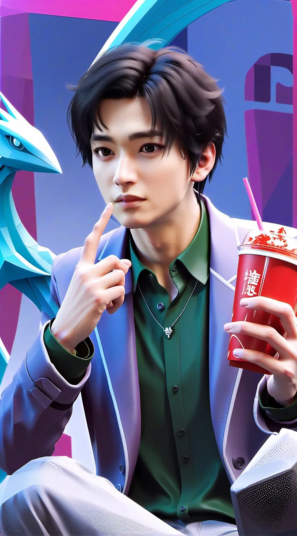 ai character: маньё background