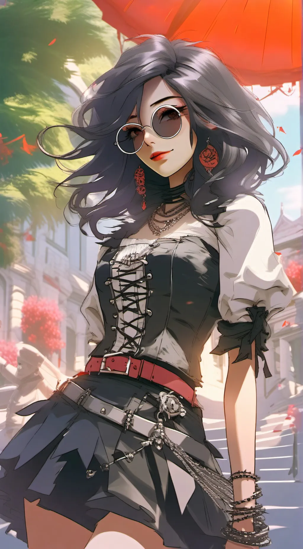 ai character: Gothlolita Agatha background