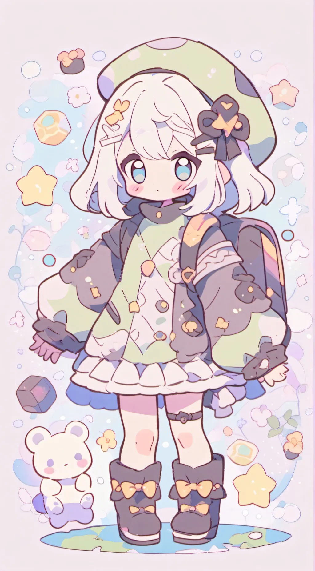 ai character: Cupckae background