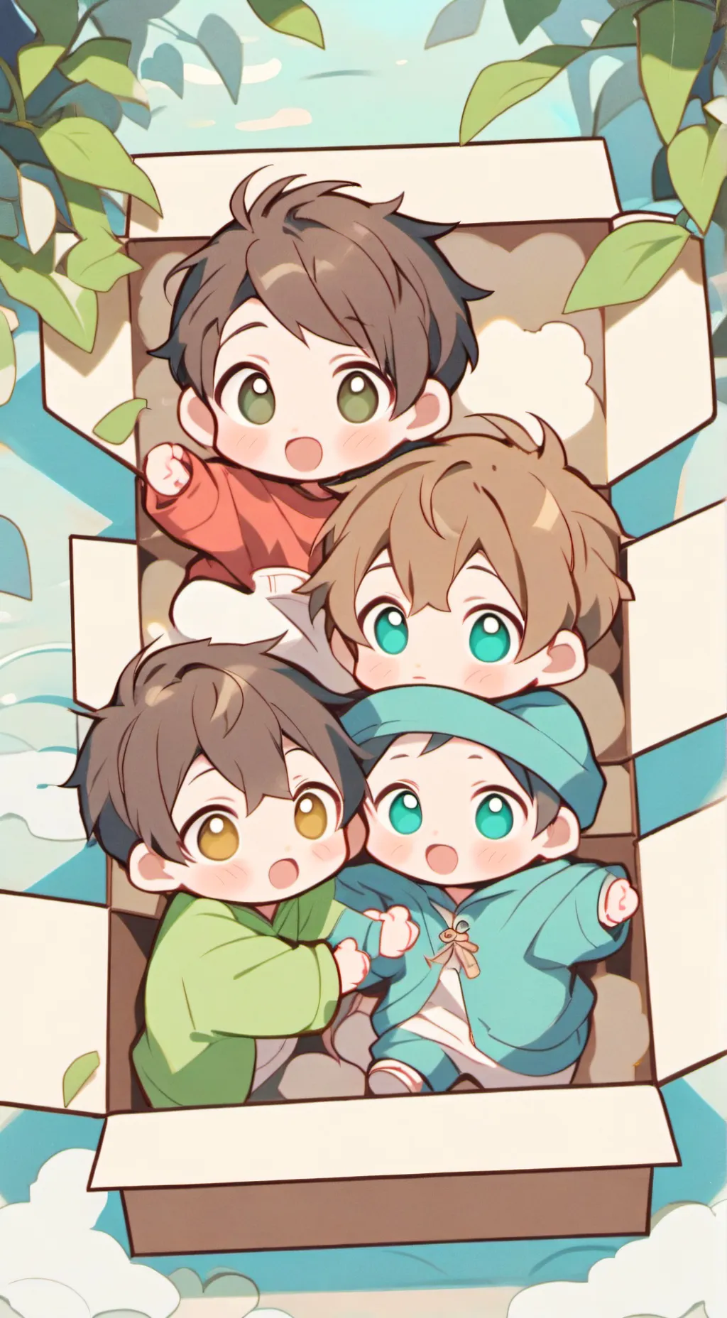 ai character: Milo Nico Oak Tomi background