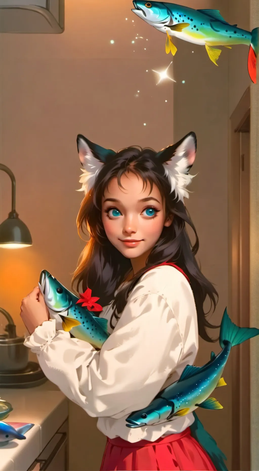 ai character: Trout Leap Furry background