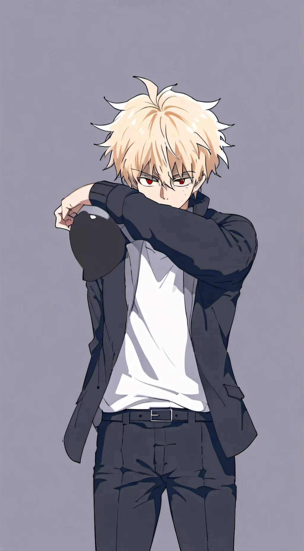 ai character: Katsuki Bakugo  background