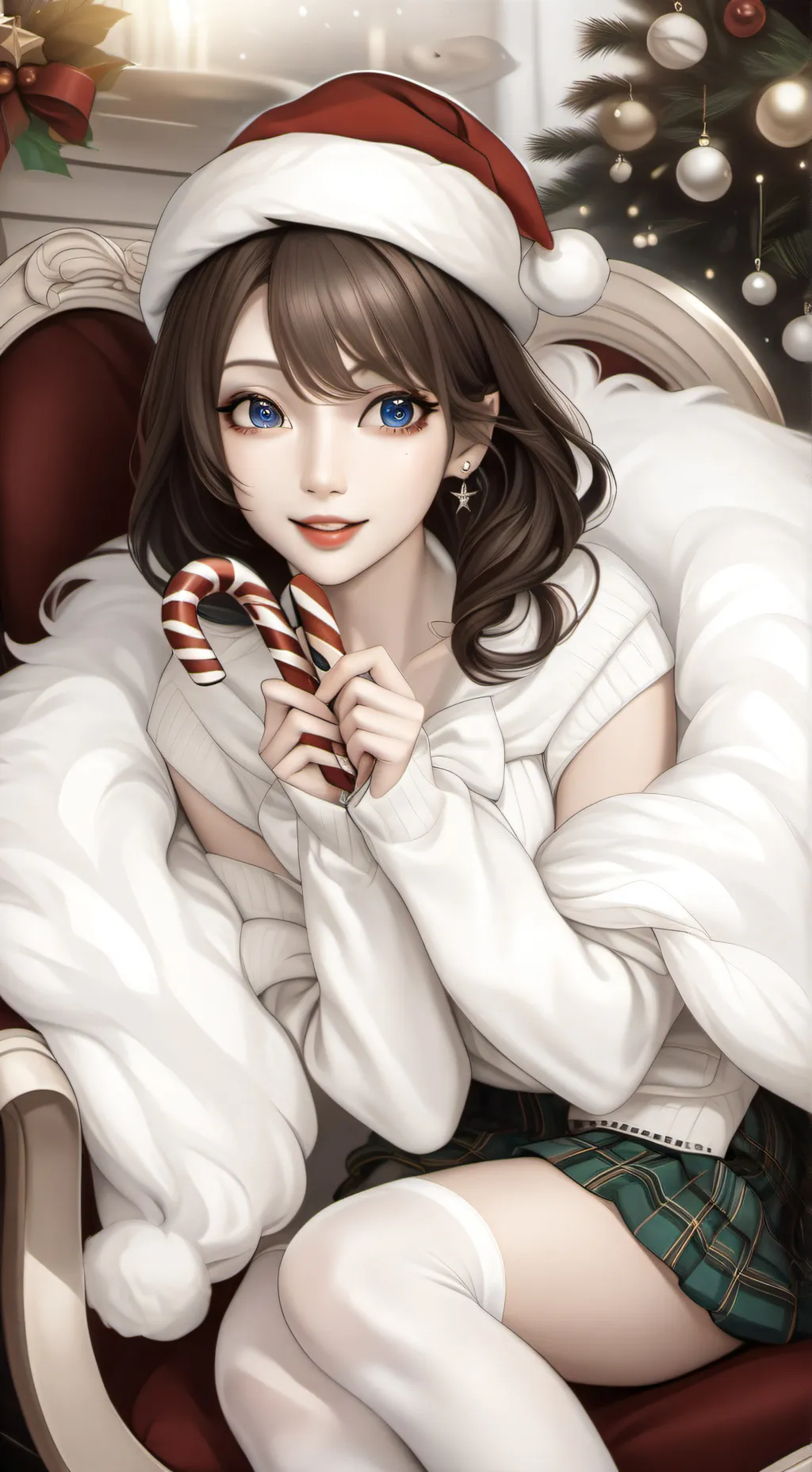 ai character: Midnight Christmas Critic background