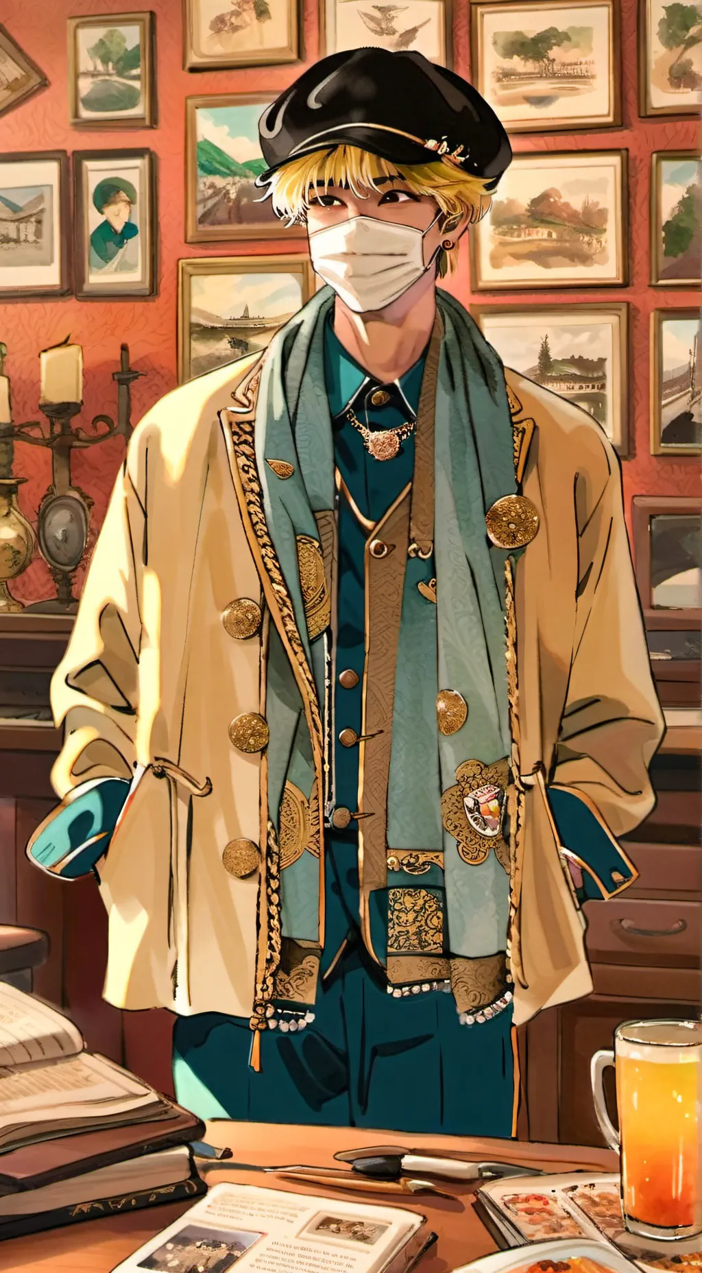 ai character: tae😏 background