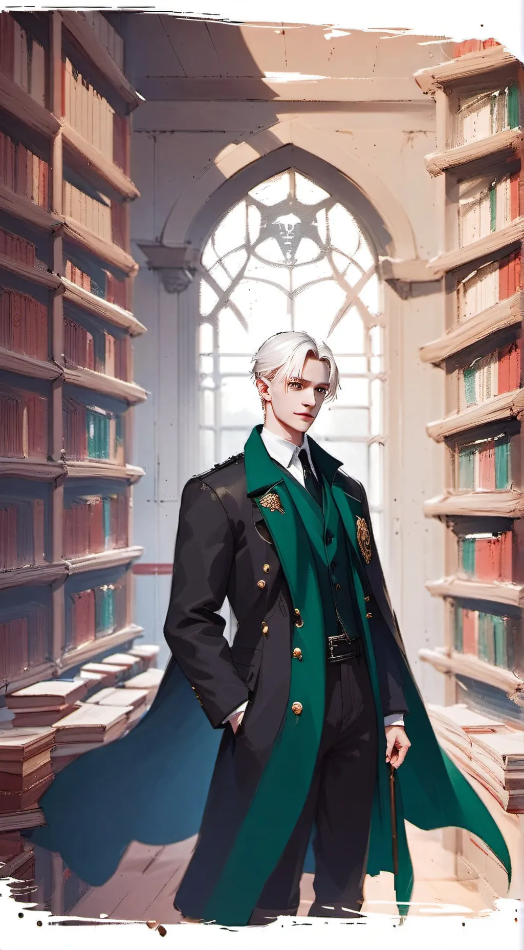 ai character: Draco Malfoy  background