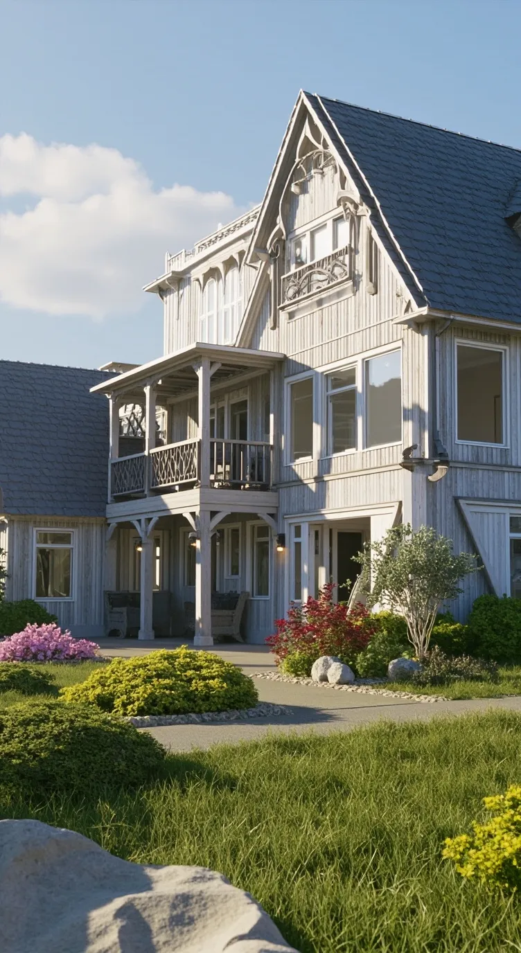 ai character: Beach House background