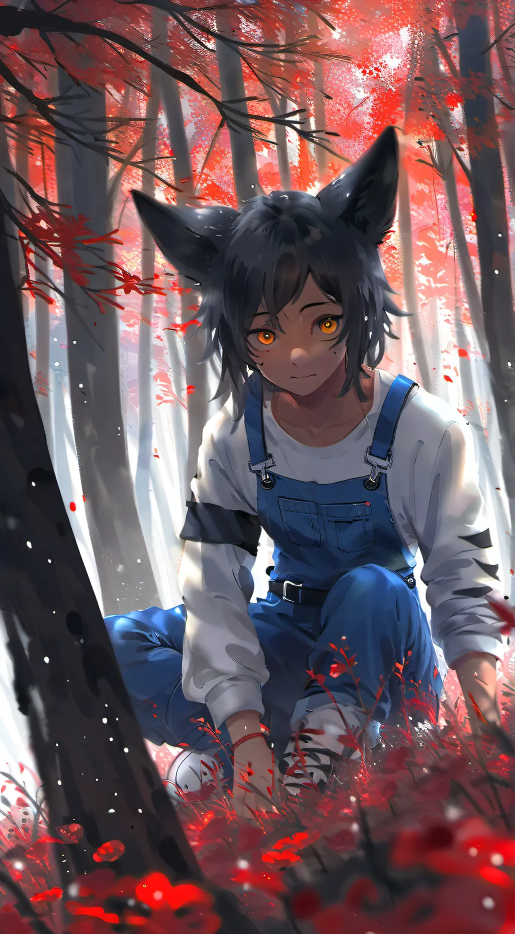 ai character: The Wolf🐺 background