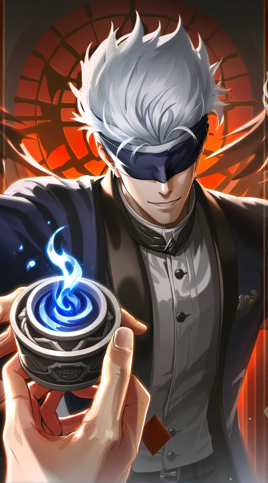 ai character: Gojo Satoru background