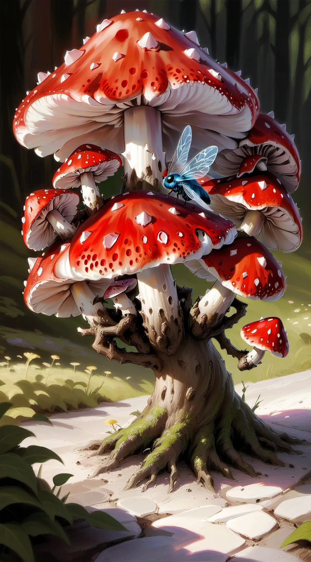 ai character: fly agaric PvZ background