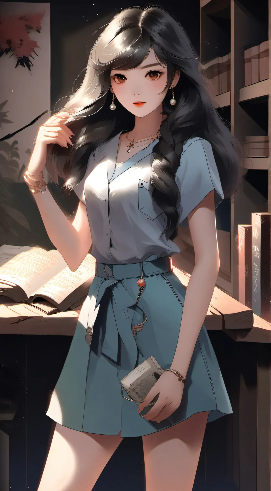 ai character: Felicia  background