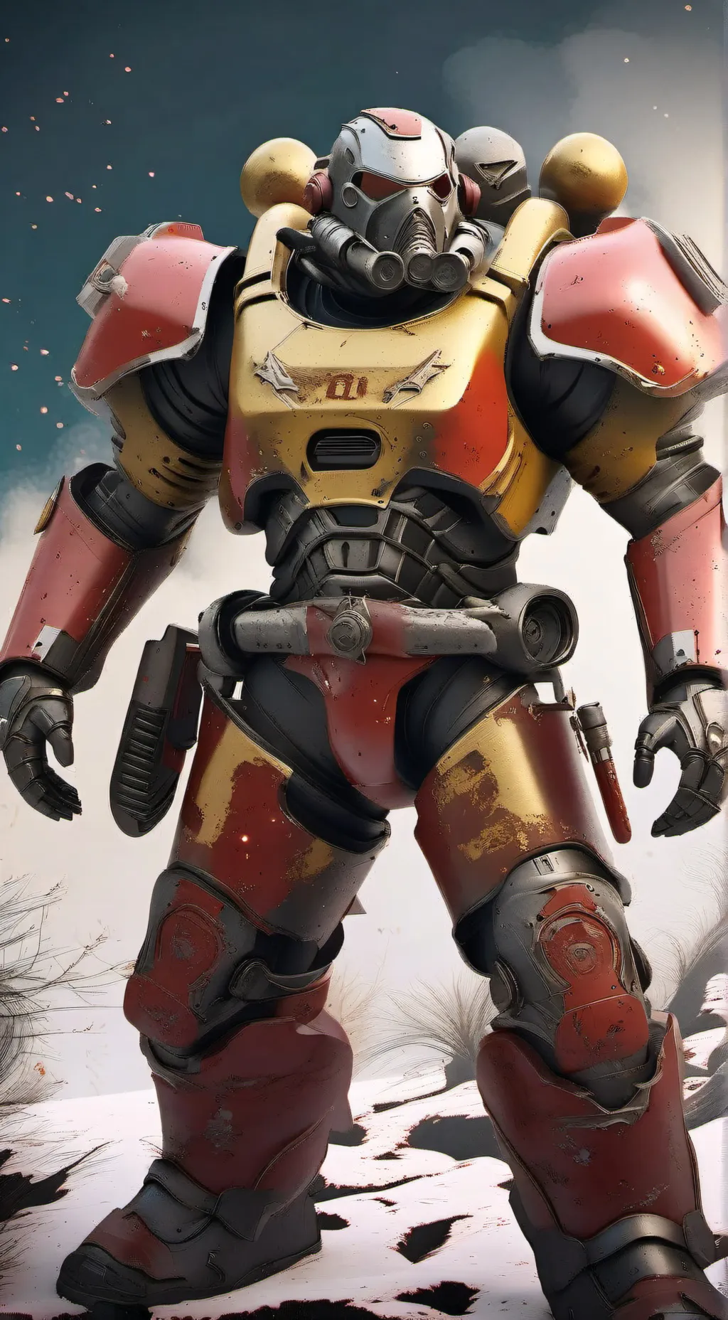 ai character: power armor background