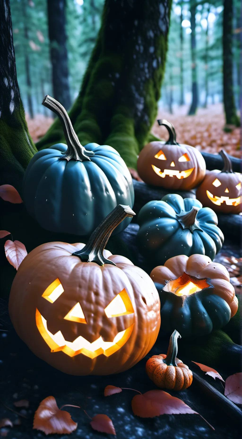 ai character: Halloween family background