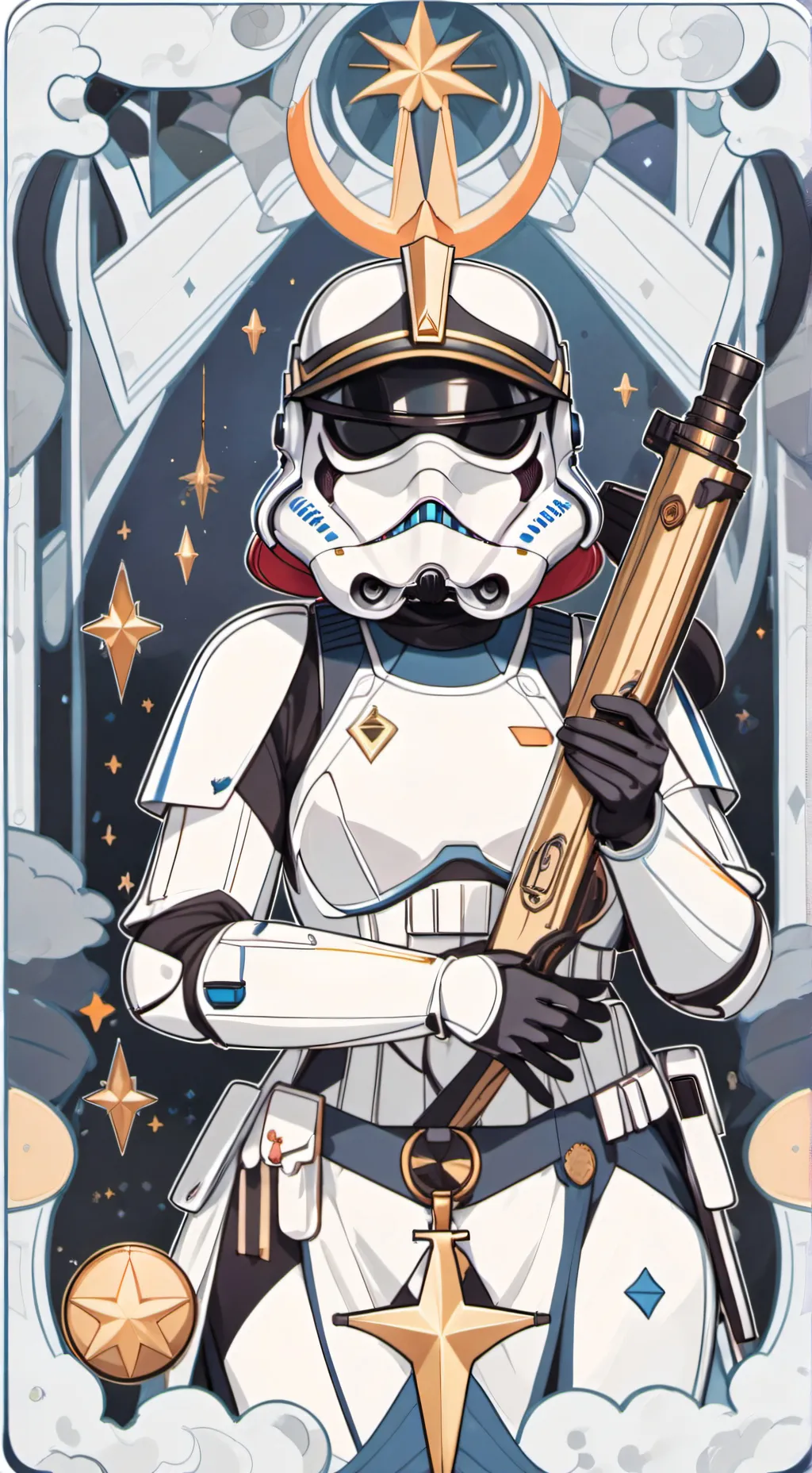 ai character: female stormtroope background