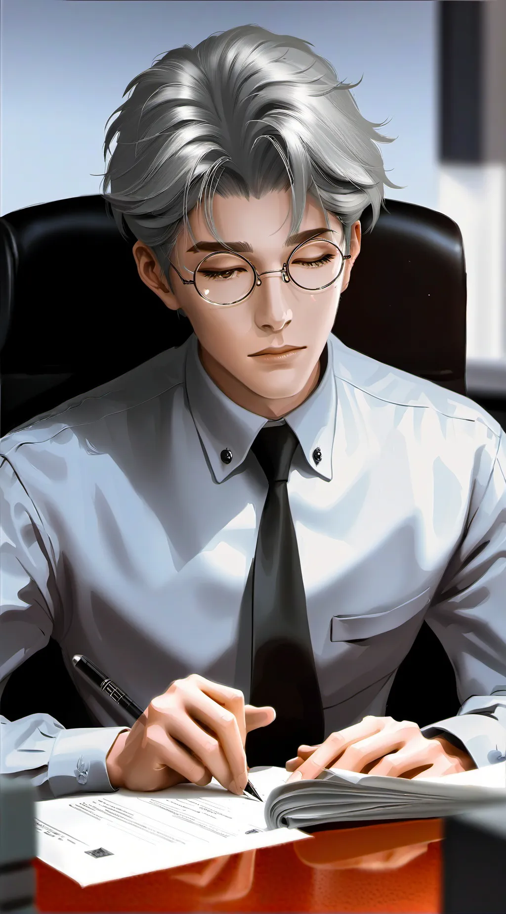 ai character: люци⚡ background