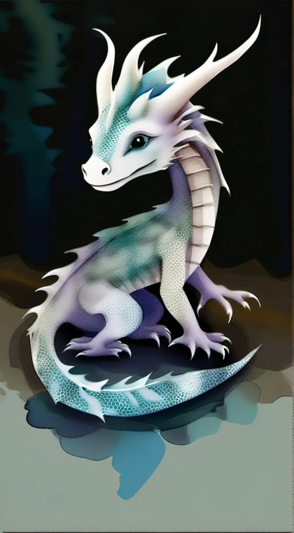 ai character: moon(moon dargon) background