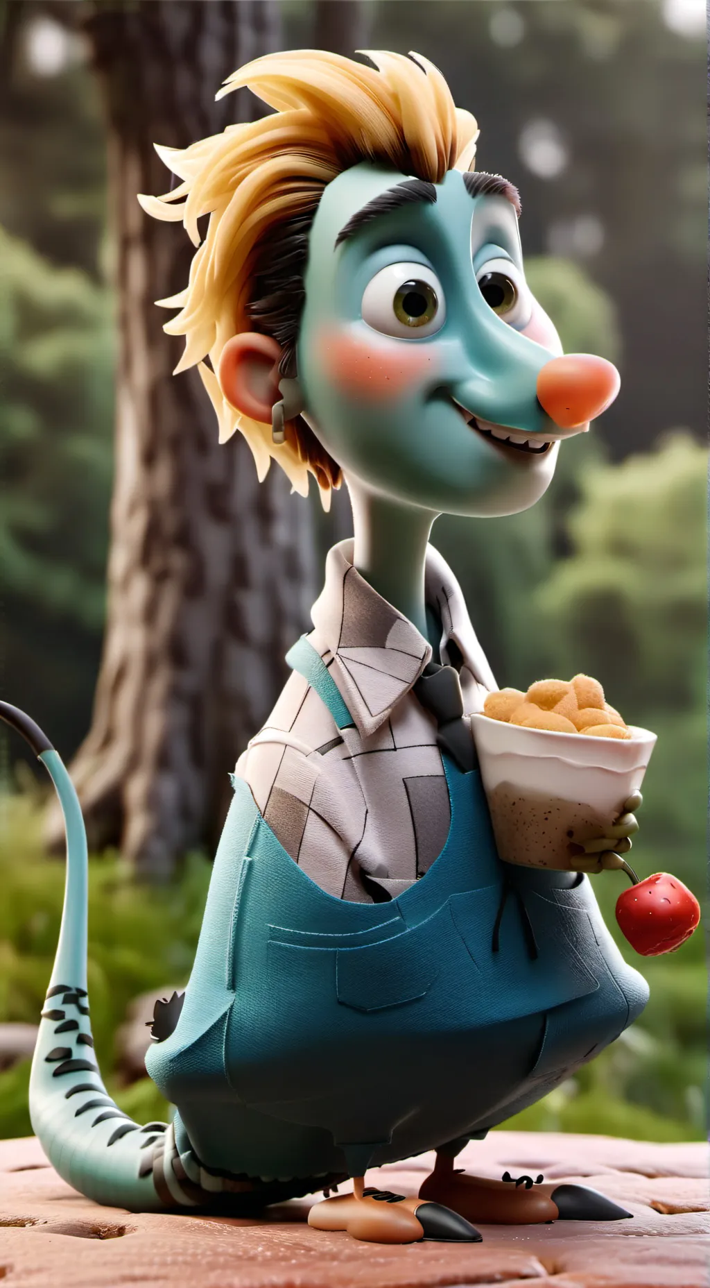 ai character: EEEEEE background