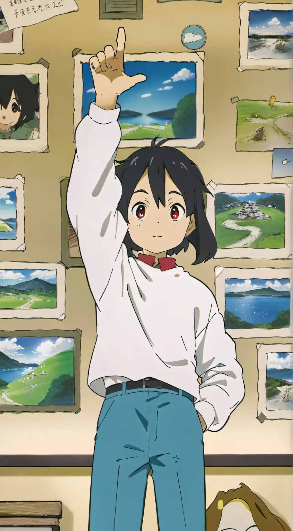 ai character: fruki background