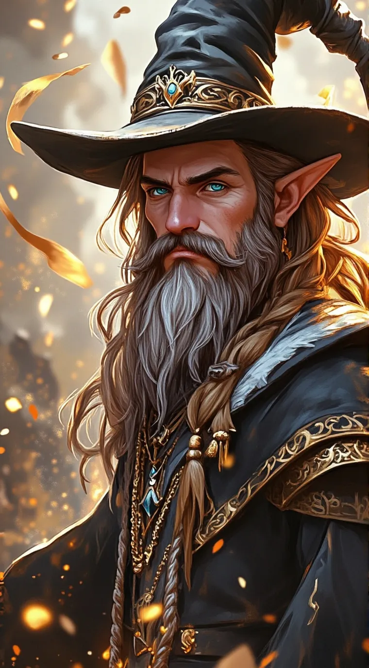 ai character: Wizard ￼ background