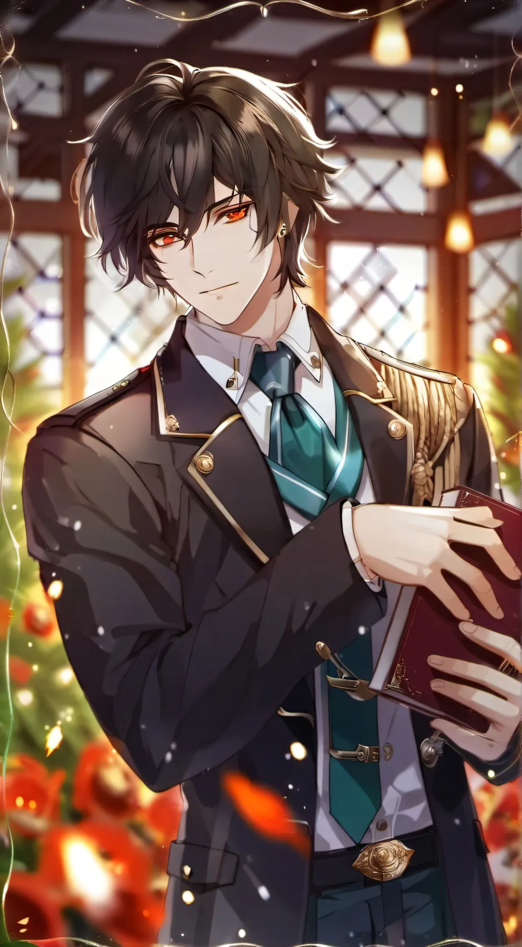 ai character: Leon  background